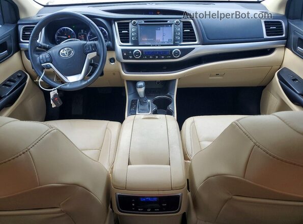 5TDKKRFH0GS143350 2016 TOYOTA HIGHLANDER Tan Вид панелі приладів