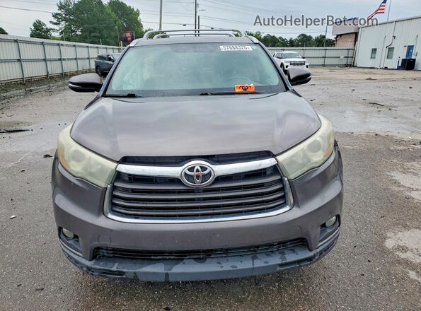 5TDKKRFH1GS125598 2016 TOYOTA HIGHLANDER Gray Front view
