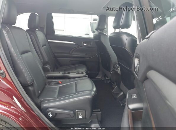 5TDKKRFH1GS163154 2016 TOYOTA HIGHLANDER Бордовый Вид наклейки с VIN-кодом