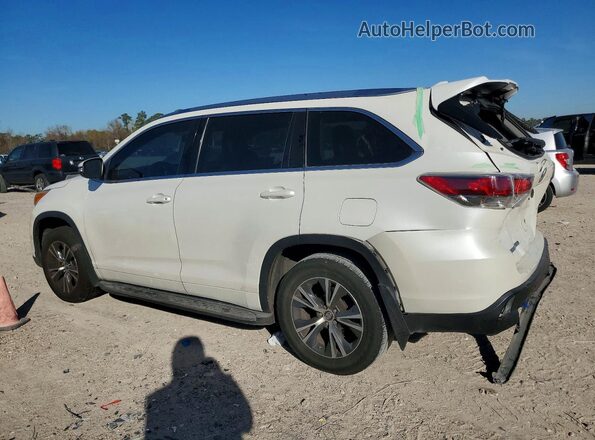 5TDKKRFH1GS164661 2016 TOYOTA HIGHLANDER White უკანა მარცხენა