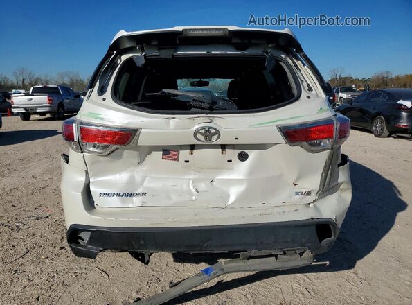 5TDKKRFH1GS164661 2016 TOYOTA HIGHLANDER White უკანა ხედი