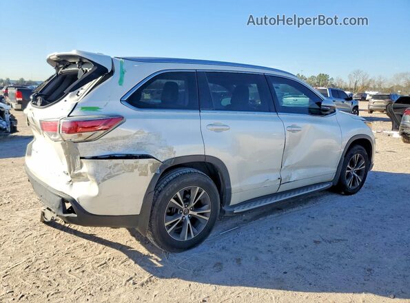 5TDKKRFH1GS164661 2016 TOYOTA HIGHLANDER White უკანა მარჯვენა
