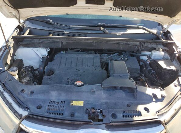5TDKKRFH1GS164661 2016 TOYOTA HIGHLANDER White ძრავის განყოფილების ხედი