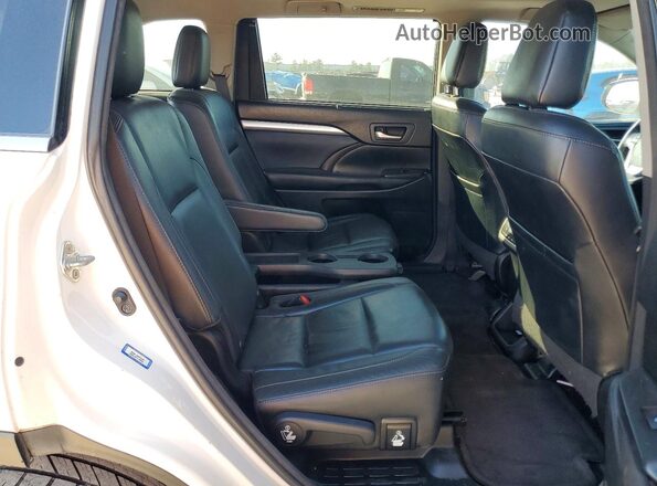 5TDKKRFH1GS164661 2016 TOYOTA HIGHLANDER White უკანა სალონის ხედი