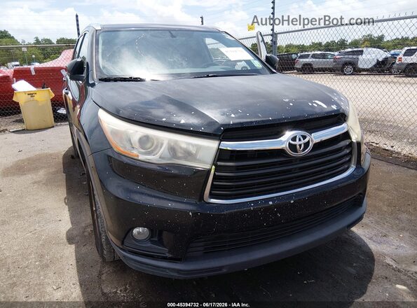 5TDKKRFH1GS503368 2016 TOYOTA HIGHLANDER Black Vista frontal