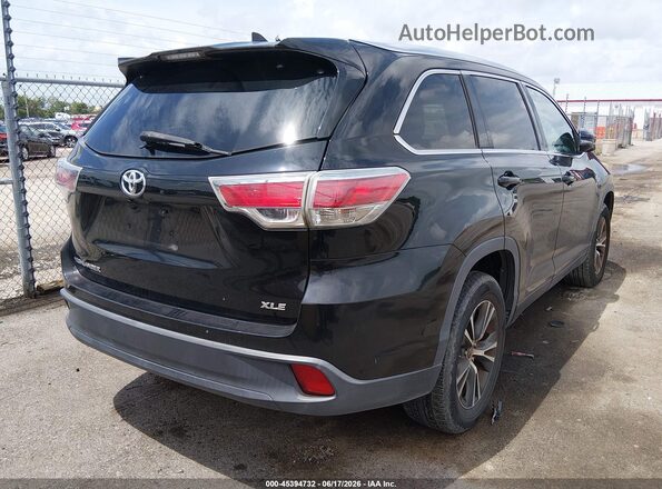 5TDKKRFH1GS503368 2016 TOYOTA HIGHLANDER Black Trasero derecho