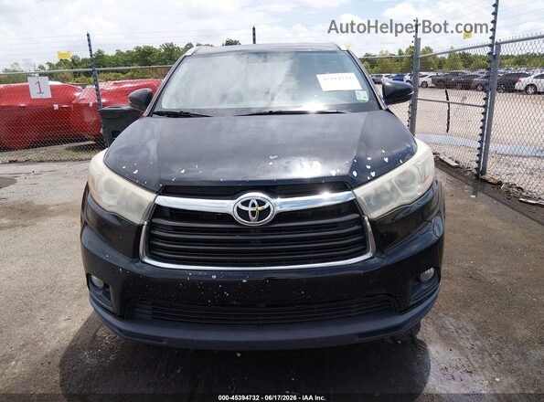 5TDKKRFH1GS503368 2016 TOYOTA HIGHLANDER Black Vista del cuadro de instrumentos