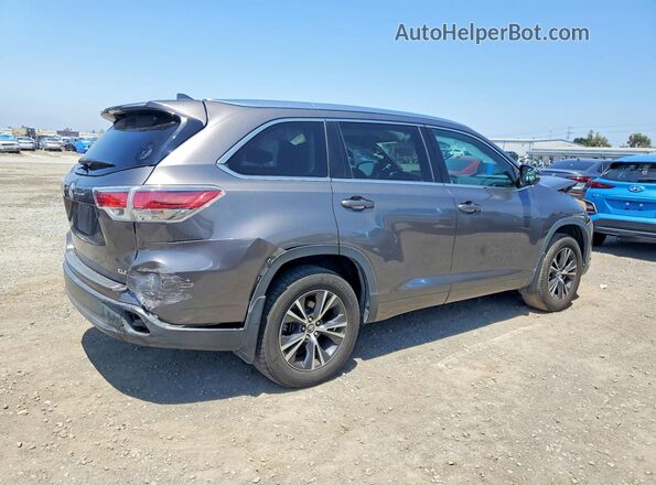 5TDKKRFH1GS504925 2016 TOYOTA HIGHLANDER Gray Հետևի աջ