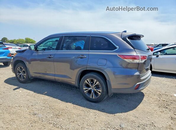5TDKKRFH1GS504925 2016 TOYOTA HIGHLANDER Gray Հետևի ձախ