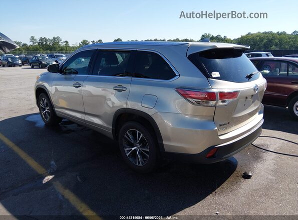 5TDKKRFH2GS162482 2016 TOYOTA HIGHLANDER Beige 