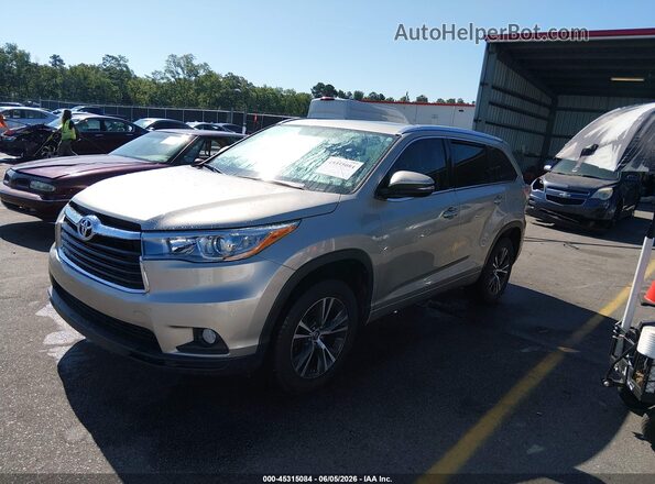 5TDKKRFH2GS162482 2016 TOYOTA HIGHLANDER Beige 