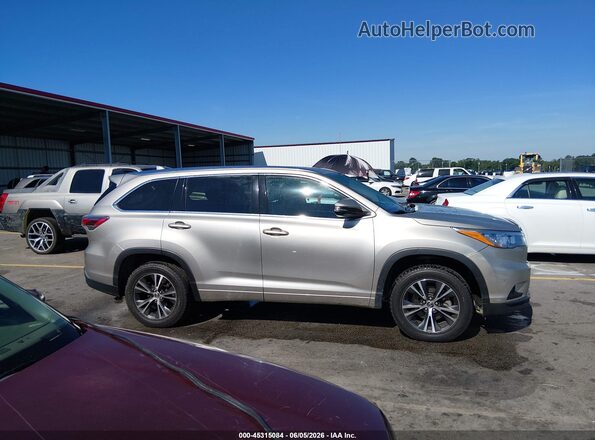 5TDKKRFH2GS162482 2016 TOYOTA HIGHLANDER Beige 
