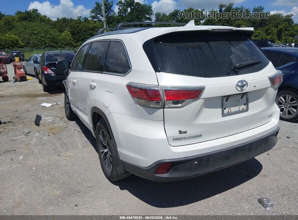 5TDKKRFH2GS175717 2016 TOYOTA HIGHLANDER White Tył lewy