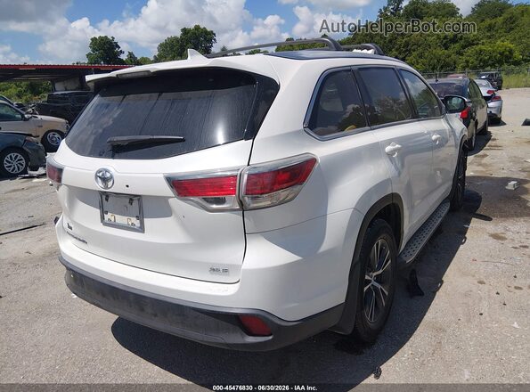 5TDKKRFH2GS175717 2016 TOYOTA HIGHLANDER White Tył prawy