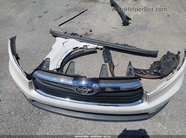 5TDKKRFH2GS175717 2016 TOYOTA HIGHLANDER White Widok zestawu wskaźników
