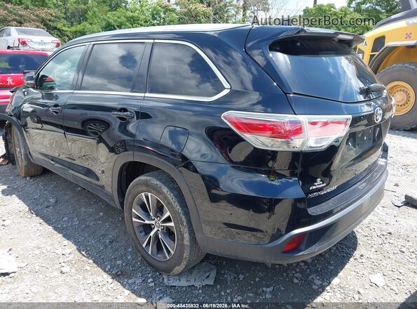 5TDKKRFH2GS504075 2016 TOYOTA HIGHLANDER Black Trasero izquierdo