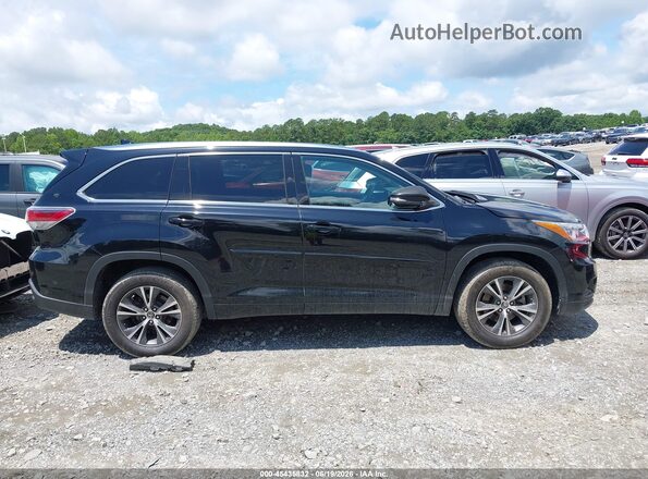 5TDKKRFH2GS504075 2016 TOYOTA HIGHLANDER Black Vista interior trasera