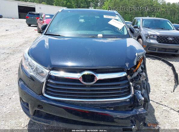 5TDKKRFH2GS504075 2016 TOYOTA HIGHLANDER Black Vista del cuadro de instrumentos