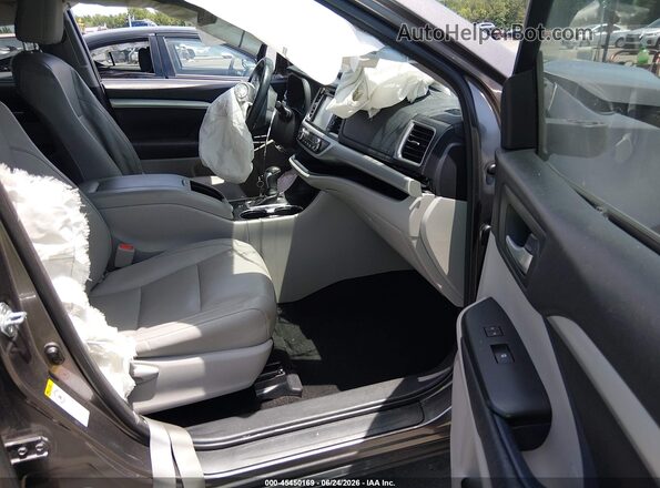 5TDKKRFH3GS140085 2016 TOYOTA HIGHLANDER Gray Սալոնի դիմացի տեսք