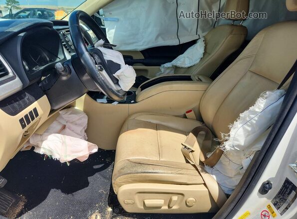 5TDKKRFH3GS145500 2016 TOYOTA HIGHLANDER White Սալոնի դիմացի տեսք