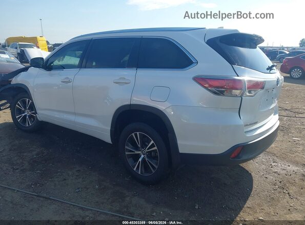 5TDKKRFH3GS164502 2016 TOYOTA HIGHLANDER White Հետևի ձախ