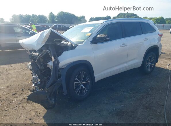 5TDKKRFH3GS164502 2016 TOYOTA HIGHLANDER White Առջևի ձախ երեք քառորդ տեսարան