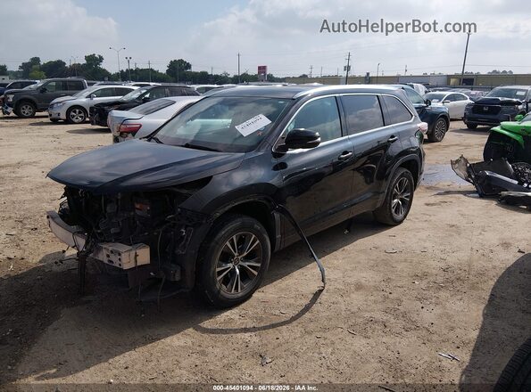 5TDKKRFH4GS506121 2016 TOYOTA HIGHLANDER Black Front left