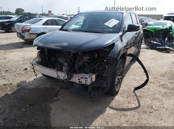 5TDKKRFH4GS506121 2016 TOYOTA HIGHLANDER Black Front view