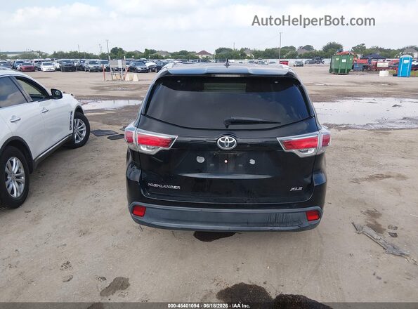 5TDKKRFH4GS506121 2016 TOYOTA HIGHLANDER Black 