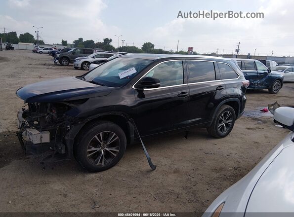 5TDKKRFH4GS506121 2016 TOYOTA HIGHLANDER Black 