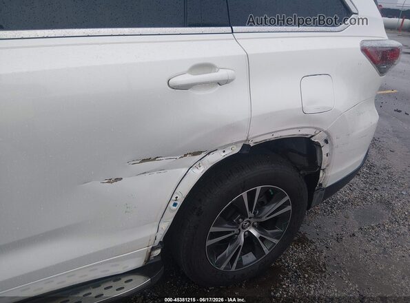 5TDKKRFH5GS129153 2016 TOYOTA HIGHLANDER White Widok z przodu