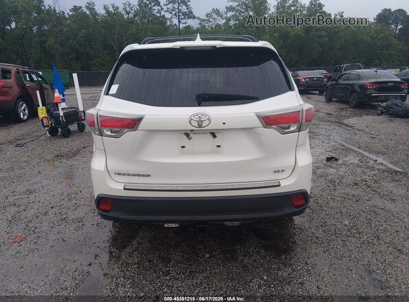 5TDKKRFH5GS129153 2016 TOYOTA HIGHLANDER White 