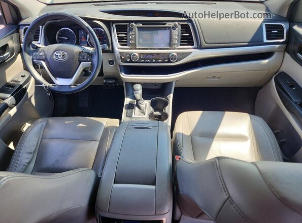 5TDKKRFH6GS126049 2016 TOYOTA HIGHLANDER White Առջևի վահանակի տեսք
