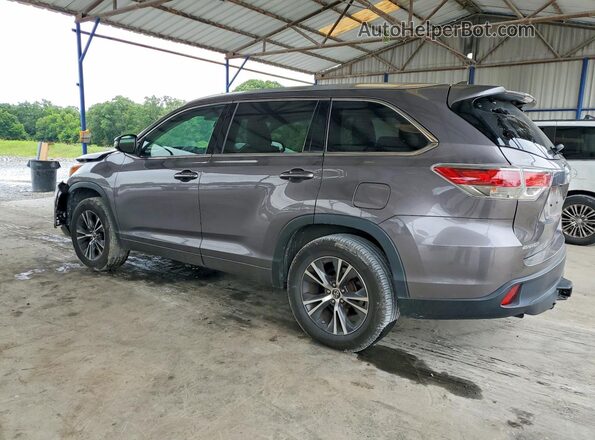 5TDKKRFH6GS503737 2016 TOYOTA HIGHLANDER Gray Հետևի ձախ