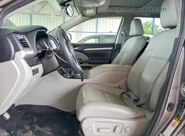 5TDKKRFH6GS503737 2016 TOYOTA HIGHLANDER Gray Սալոնի դիմացի տեսք