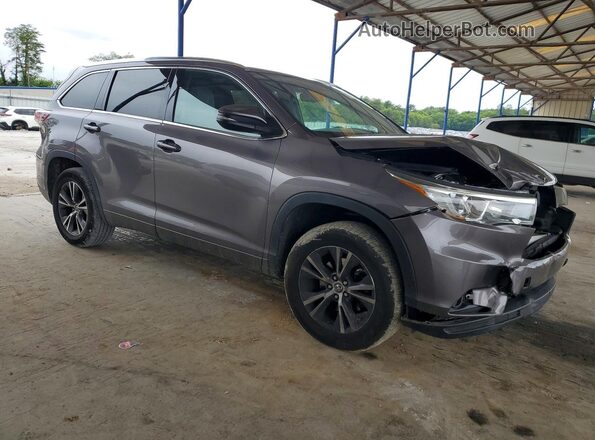 5TDKKRFH6GS503737 2016 TOYOTA HIGHLANDER Gray Առջևի աջ