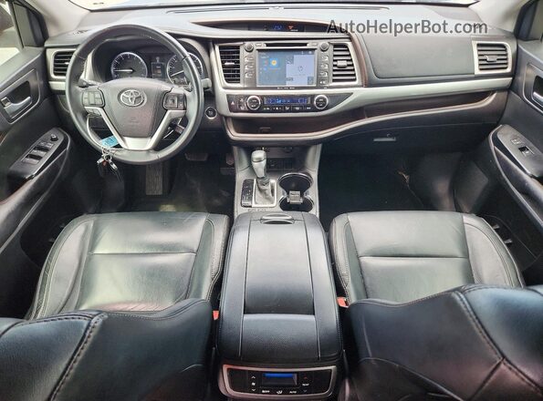 5TDKKRFH6GS504662 2016 TOYOTA HIGHLANDER Gray Dashboard view