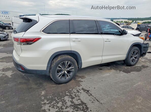 5TDKKRFH7GS185207 2016 TOYOTA HIGHLANDER White Rear right