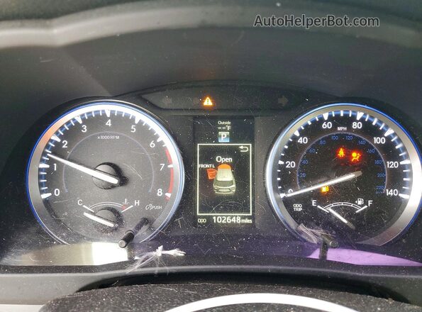 5TDKKRFH7GS185207 2016 TOYOTA HIGHLANDER White Instrument cluster view