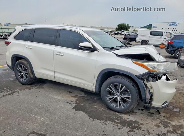 5TDKKRFH7GS185207 2016 TOYOTA HIGHLANDER White Front right