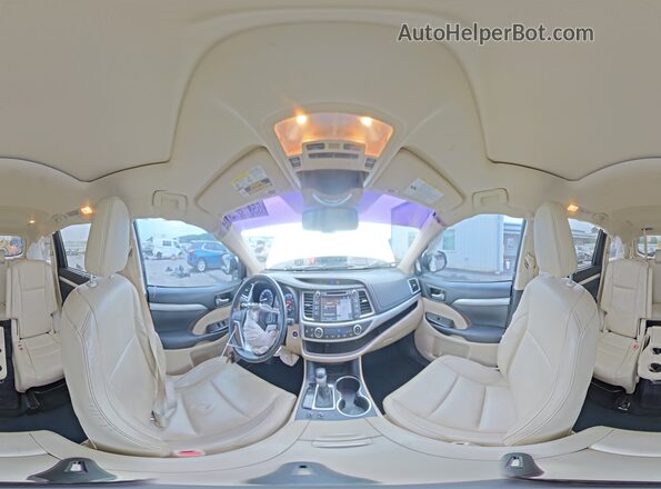 5TDKKRFH7GS185207 2016 TOYOTA HIGHLANDER White 360 interior view
