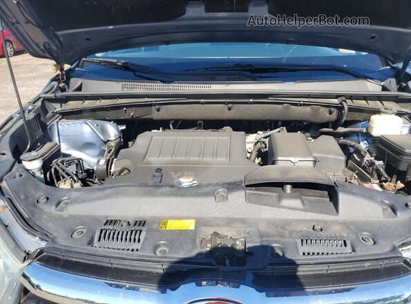 5TDKKRFH7GS504993 2016 TOYOTA HIGHLANDER Blue Vista interior trasera