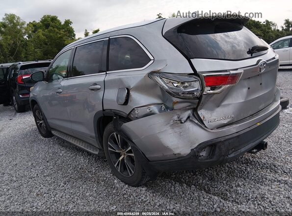 5TDKKRFH8GS124464 2016 TOYOTA HIGHLANDER Silver Задня ліва чверть