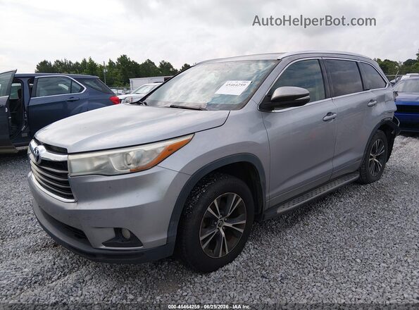 5TDKKRFH8GS124464 2016 TOYOTA HIGHLANDER Silver Передня ліва чверть