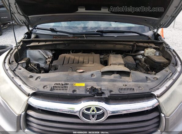 5TDKKRFH8GS124464 2016 TOYOTA HIGHLANDER Silver Вид ззаду