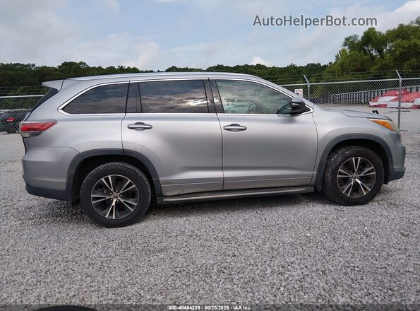 5TDKKRFH8GS124464 2016 TOYOTA HIGHLANDER Silver Вид щитка приладів