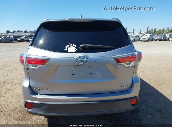 5TDKKRFH8GS505070 2016 TOYOTA HIGHLANDER Gray 
