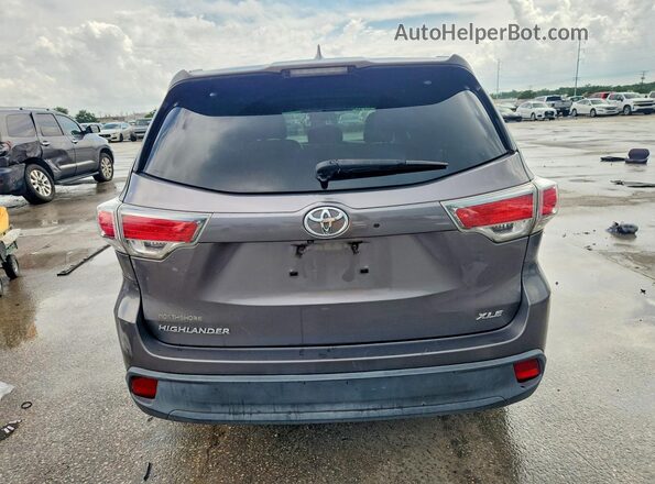 5TDKKRFHXGS173889 2016 TOYOTA HIGHLANDER Charcoal 