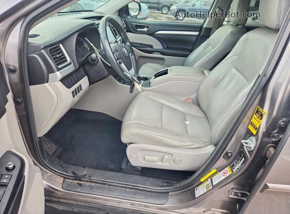 5TDKKRFHXGS173889 2016 TOYOTA HIGHLANDER Charcoal 