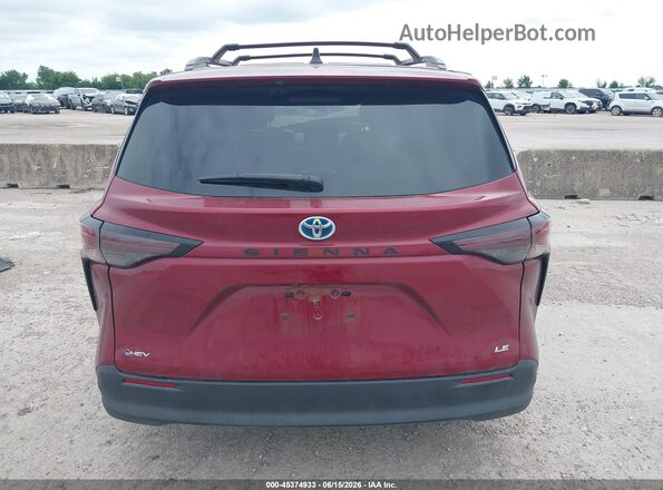 5TDKRKEC0SS248374 2025 TOYOTA SIENNA Red 